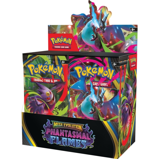 Mega Evolution - Phantasmal Flames - Booster Display